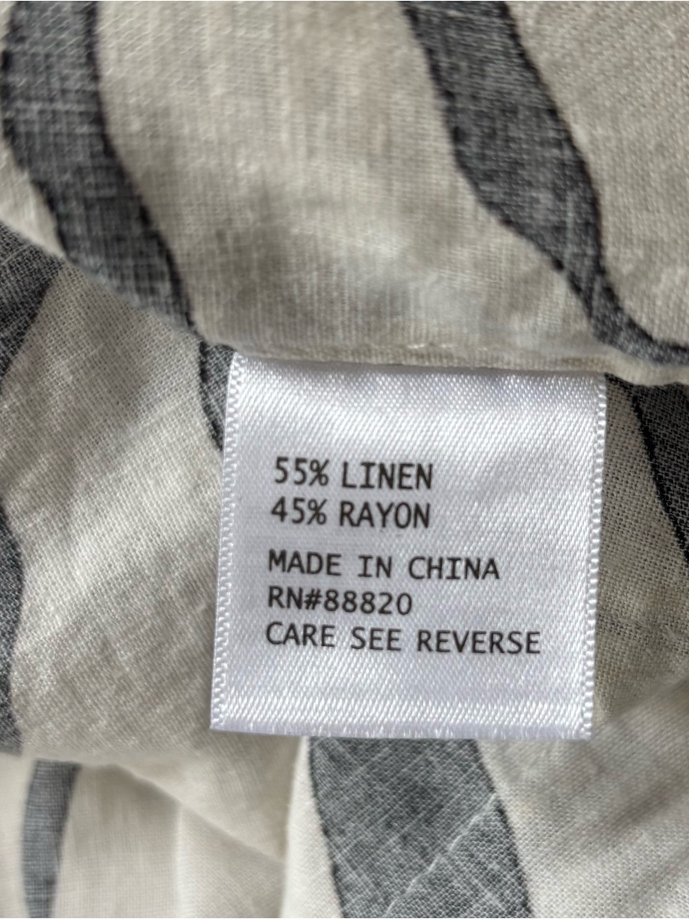 Rachel Zoe Linen Blend Abstract Kimono Cardigan Cover Up S Tropical Neutral - Picture 7 of 9